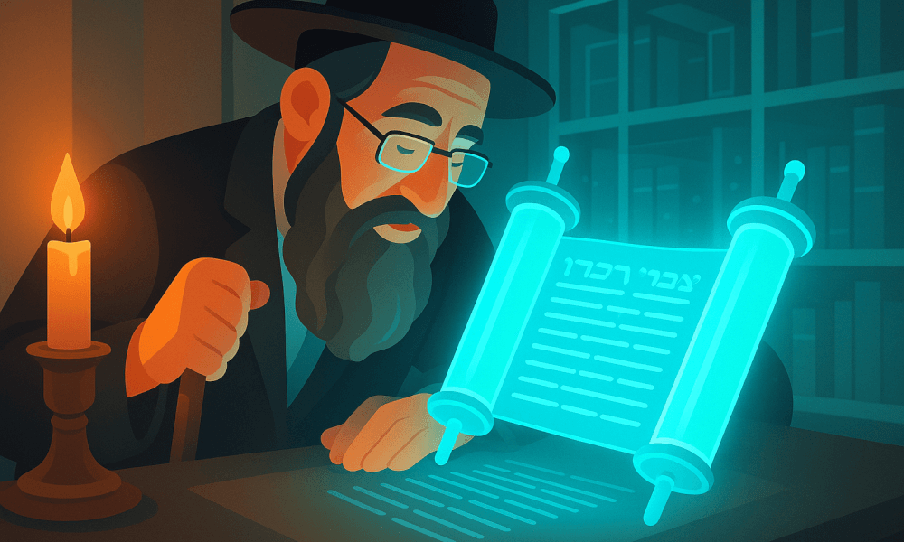 Illustration depicting the relationship between religion and technology, highlighting modern innovations impacting spiritual practices.