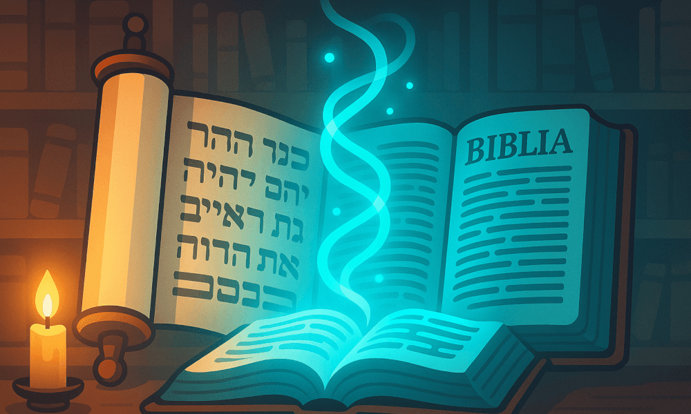 Diagram illustrating the differences and similarities between the Torah and the Bible, including key concepts like Pentateuch and Jewish vs Christian perspectives.