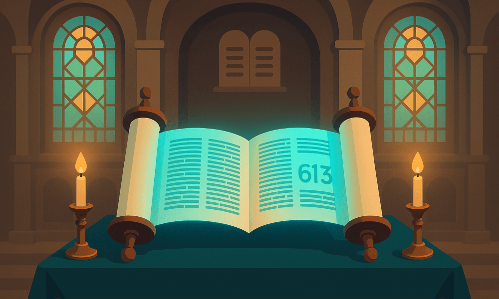 A timeline showcasing the historical context of when the Torah was written, its authorship, and its significance in Jewish sacred texts.